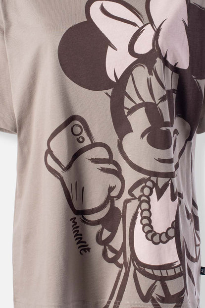 CAMISETA MICKEY MOUSE RELAX FIT PARA MUJER