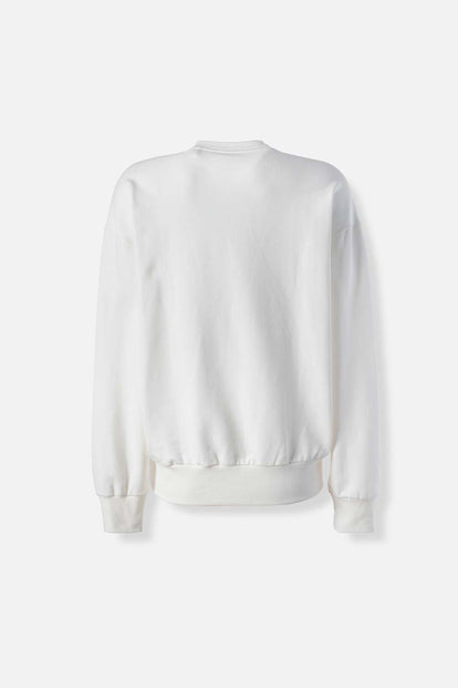 BUZO DE DAISY MARFIL DE DISEÑO CERRADO PARA MUJER