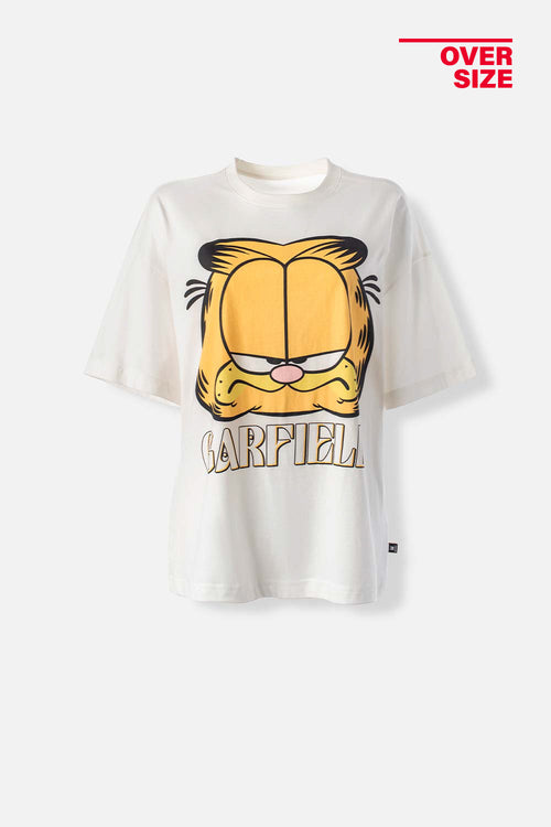 CAMISETA DE GARFIELD OVERSIZED FIT PARA MUJER