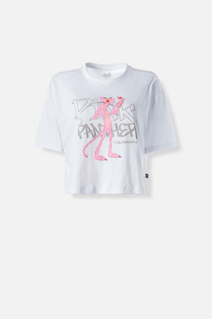  CAMISETA DE LA PANTERA ROSA BOXY FIT PARA MUJER