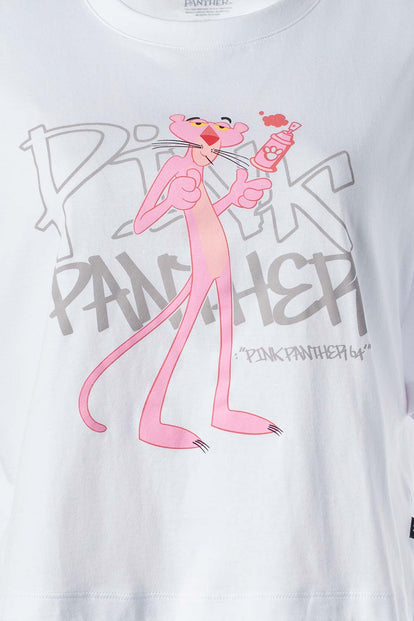  CAMISETA DE LA PANTERA ROSA BOXY FIT PARA MUJER