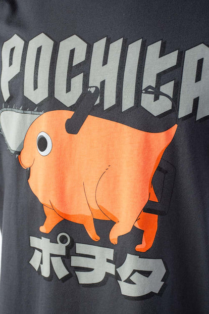 PIJAMA DE POCHITA PANTALÓN CORTO GRIS PARA HOMBRE