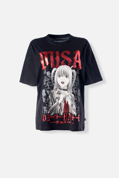 CAMISETA DE DEATH NOTE OVERSIZED FIT PARA MUJER