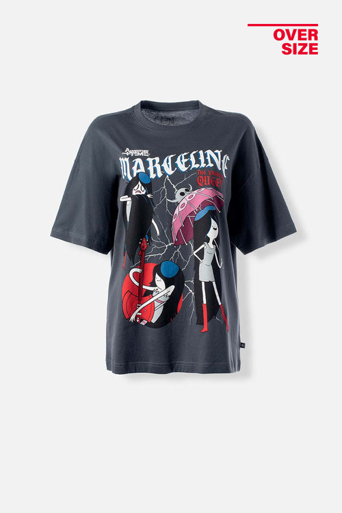 CAMISETA DE ADVENTURE TIME OVERSIZED FIT PARA MUJER
