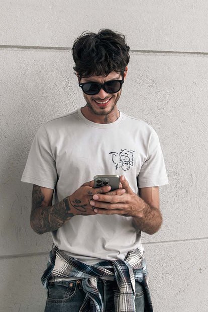  CAMISETA DE TOM Y JERRY REGULAR FIT PARA HOMBRE