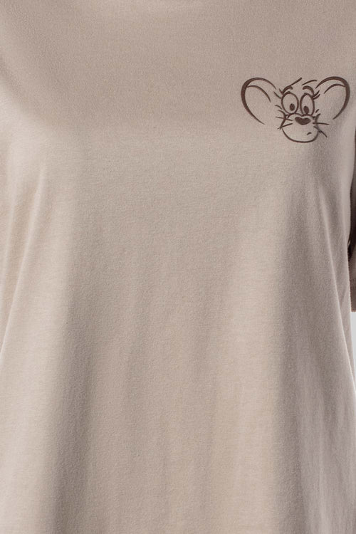 CAMISETA DE TOM Y JERRY REGULAR FIT PARA MUJER