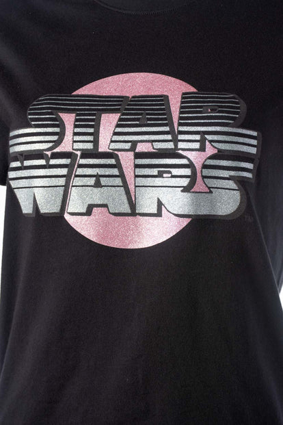 CAMISETA DE STAR WARS SLIM FIT NEGRO PARA MUJER