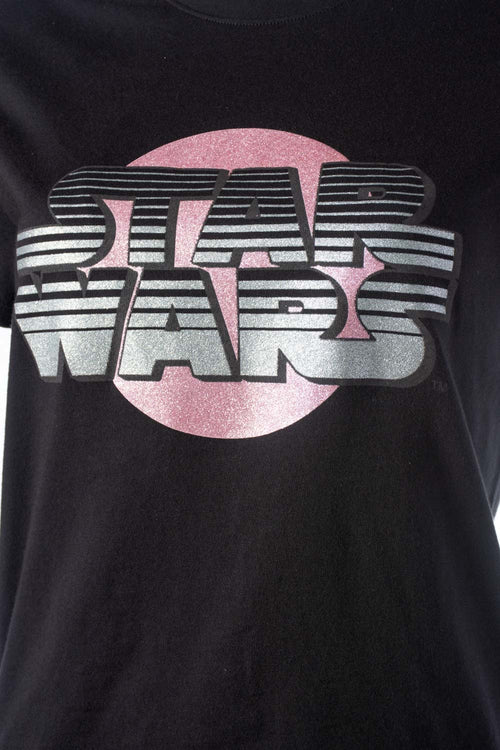 CAMISETA DE STAR WARS SLIM FIT NEGRO PARA MUJER