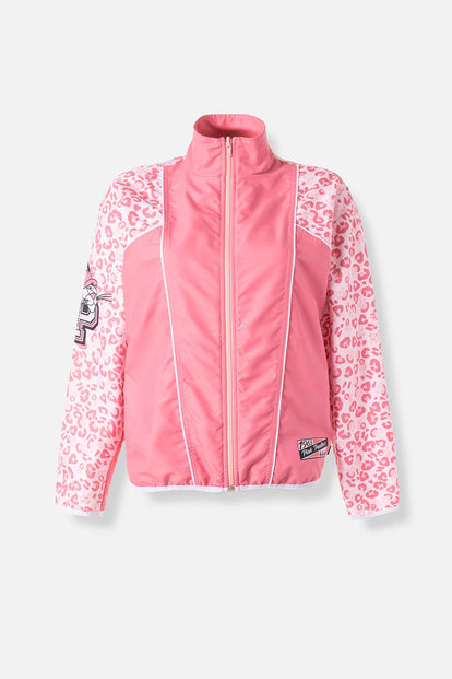 CHAQUETA DE LA PANTERA ROSA CON CIERRE PARA MUJER