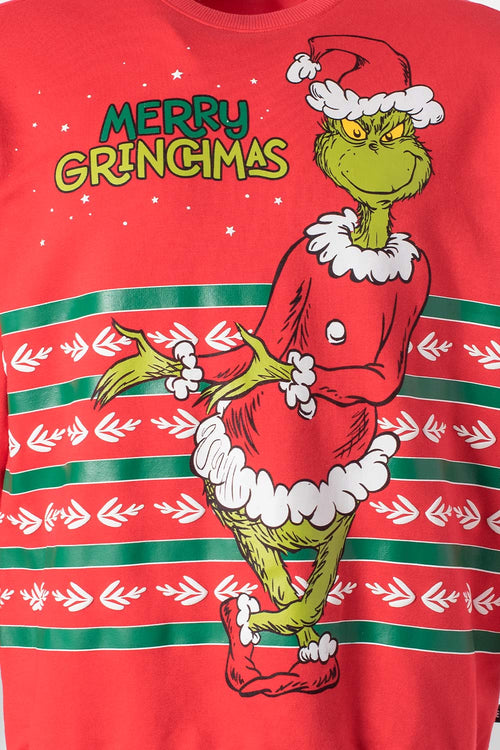 Card slide image -  BUZO DE GRINCH CERRADO ROJO PARA ADULTO UNISEX