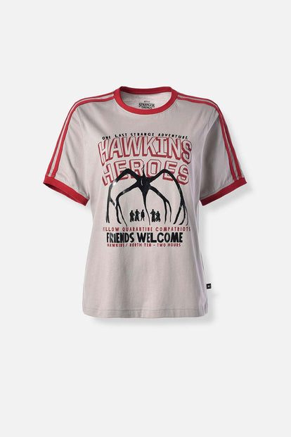  CAMISETA DE STRANGER THINGS REGULAR FIT PARA MUJER