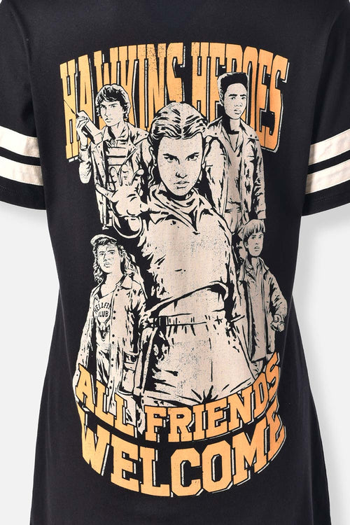 Card slide image -  PIJAMA DE STRANGER THINGS PANTALON CORTO PARA MUJER