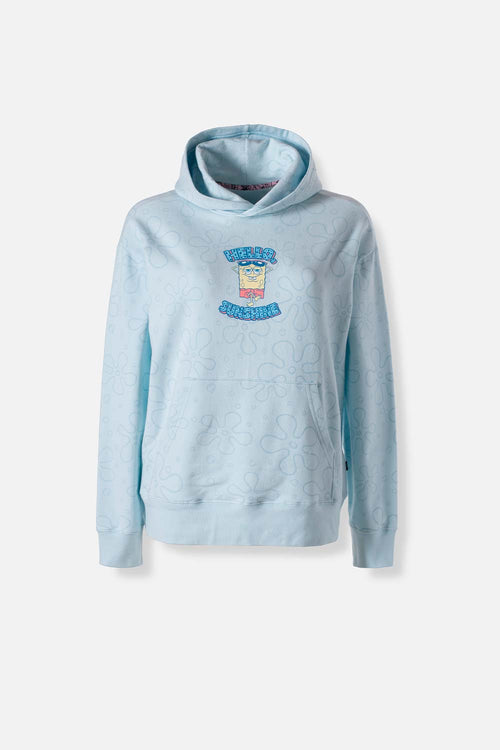 BUZO DE BOB ESPONJA CON CAPUCHA PARA MUJER