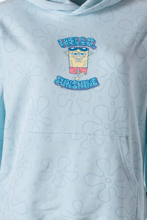 BUZO DE BOB ESPONJA CON CAPUCHA PARA MUJER