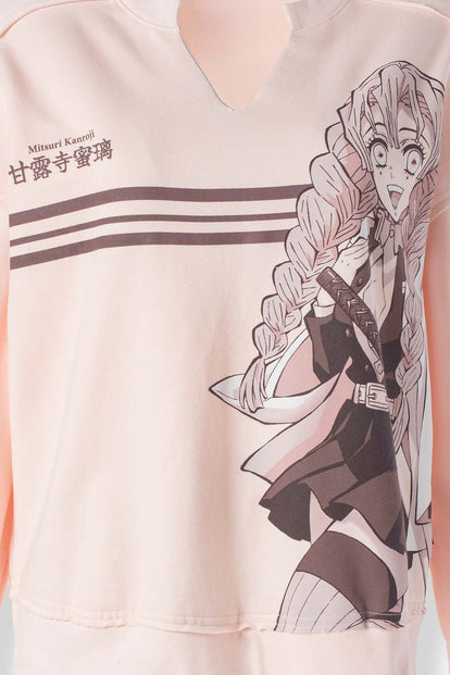 BUZO DE DEMON SLAYER OVERSIZED FIT PARA MUJER