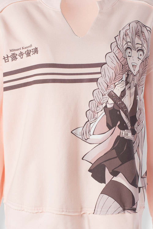 BUZO DE DEMON SLAYER OVERSIZED FIT PARA MUJER