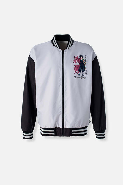 CHAQUETA DE DEMON SLAYER CON CIERRE PARA HOMBRE