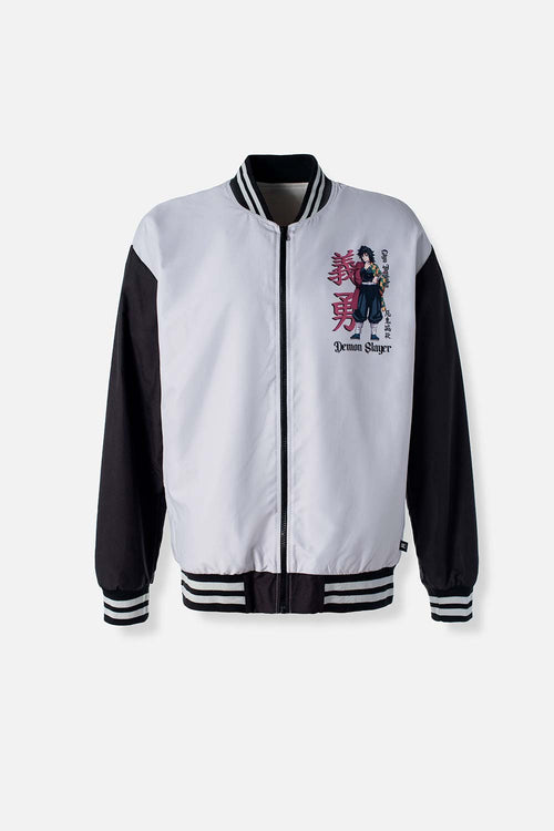 CHAQUETA DE DEMON SLAYER CON CIERRE PARA HOMBRE