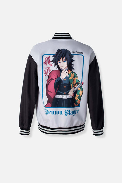 CHAQUETA DE DEMON SLAYER CON CIERRE PARA HOMBRE