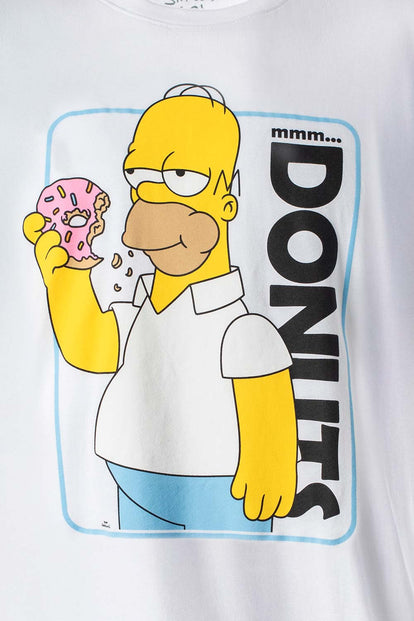 PIJAMA DE LOS SIMPSONS CON PANTALON LARGO PARA HOMBRE