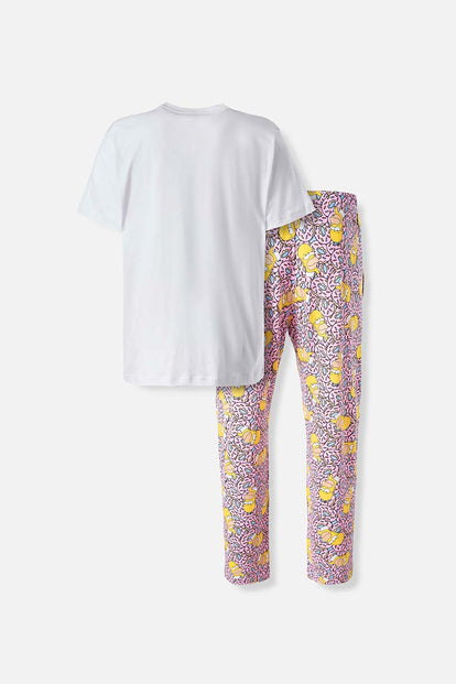 PIJAMA DE LOS SIMPSONS CON PANTALON LARGO PARA HOMBRE