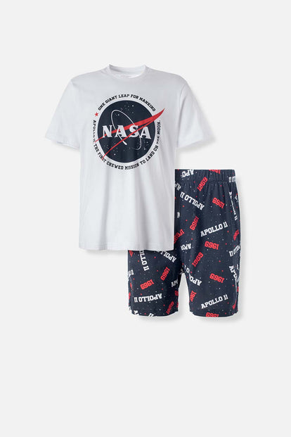 PIJAMA DE NASA CON PANTALÓN CORTO PARA HOMBRE