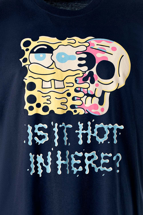 CAMISETA DE BOB ESPONJA OVERSIZED FIT PARA HOMBRE