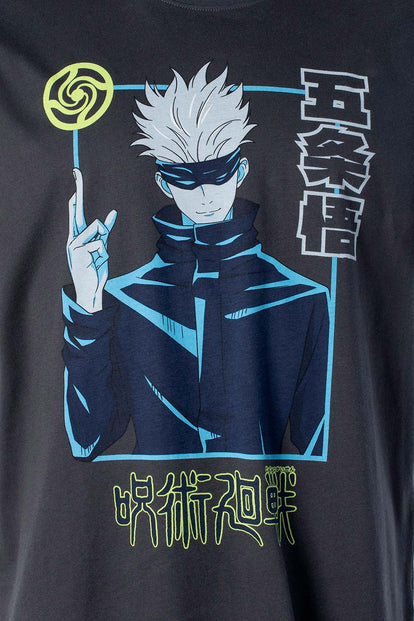 PIJAMA DE JUJUTSU KAISEN DE PANTALON LARGO PARA HOMBRE
