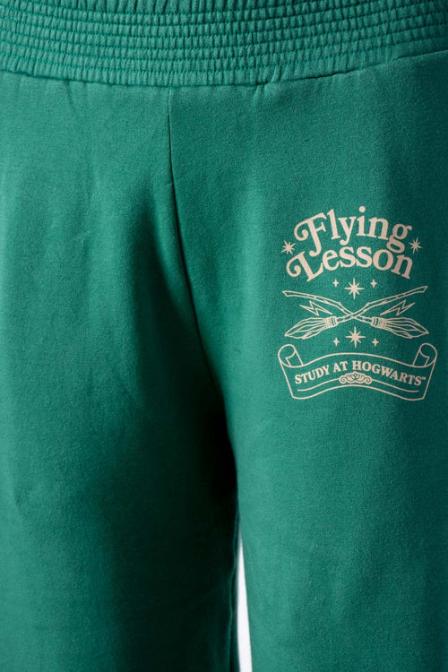 JOGGER DE HARRY POTTER BOTA AMPLIA VERDE PARA MUJER