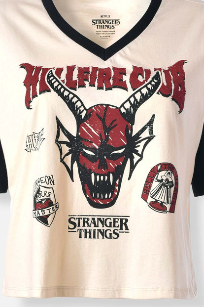 PIJAMA DE STRANGER THINGS PANTALÓN CORTO PARA MUJER