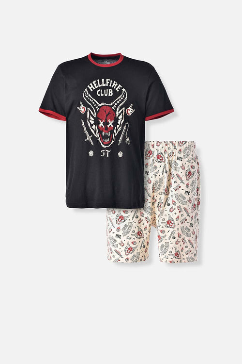 PIJAMA DE STRANGER THINGS PANTALON CORTO PARA HOMBRE