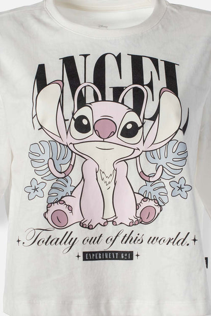 CAMISETA DE LILO & STITCH BOXY FIT PARA MUJER