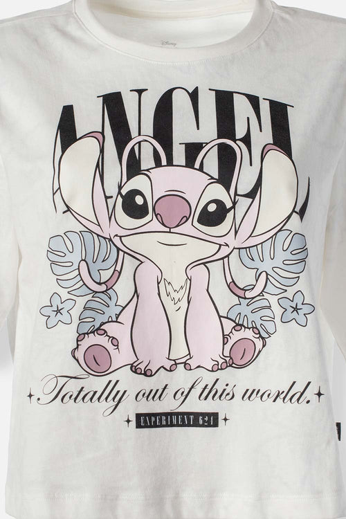 CAMISETA DE LILO & STITCH BOXY FIT PARA MUJER