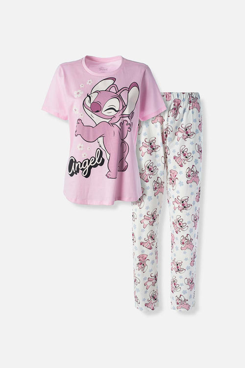PIJAMA DE LILO Y STITCH CON PANTALON LARGO PARA MUJER