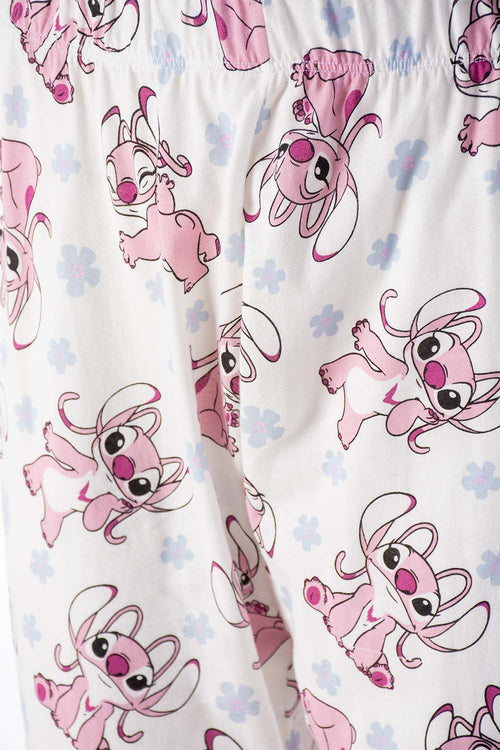 PIJAMA DE LILO Y STITCH CON PANTALON LARGO PARA MUJER