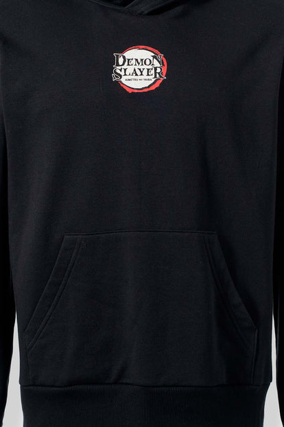 BUZO DE DEMON SLAYER CERRADO CON CAPUCHA PARA HOMBRE