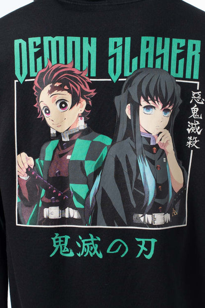 BUZO DE DEMON SLAYER CERRADO CON CAPUCHA PARA HOMBRE