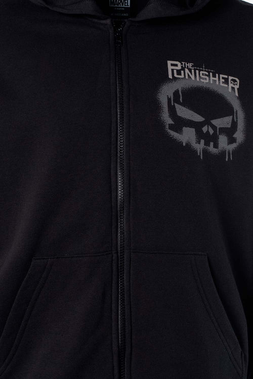 BUZO DE MARVEL NEGRO CON CAPUCHA PARA HOMBRE