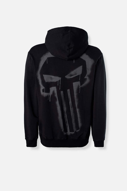BUZO DE MARVEL NEGRO CON CAPUCHA PARA HOMBRE