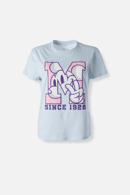 CAMISETAA DE MICKEY MOUSE SLIM FIT PARA MUJER