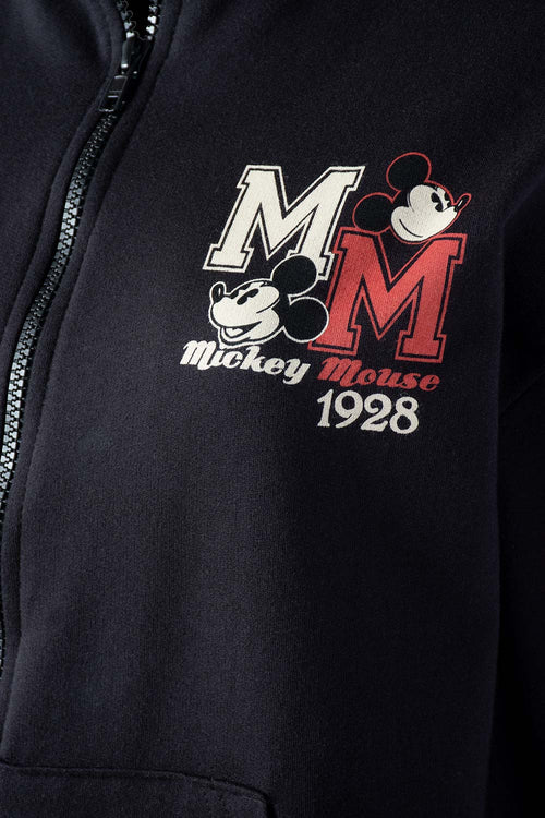 BUZO DE MICKEY MOUSE CON CIERRE PARA MUJER
