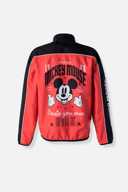 CHAQUETA DE MICKEY MOUSE CON CIERRE PARA MUJER