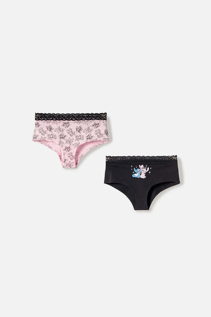 PACK X2 PANTIES DE LILO & STITCH PARA MUJER