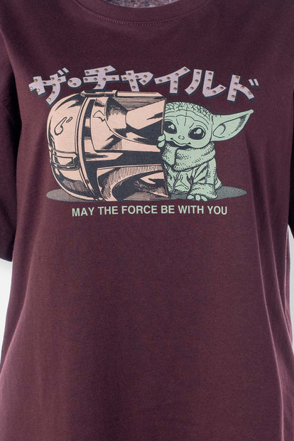 CAMISETA DE MANDALORIAN RELAX FIT PARA MUJER