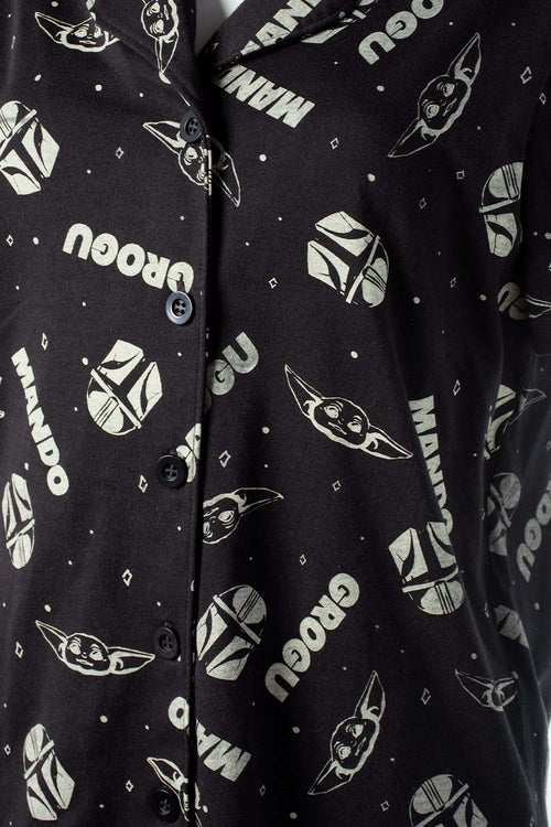 PIJAMA DE MANDALORIAN CON PANTALON LARGO PARA MUJER