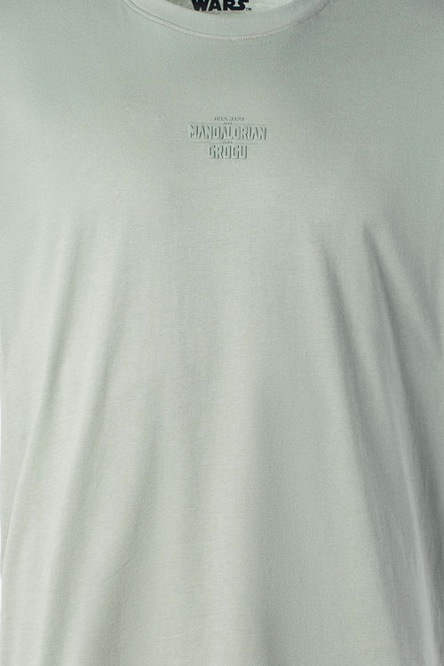 CAMISETA DE MANDALORIAN REGULAR FIT VERDE PARA HOMBRE