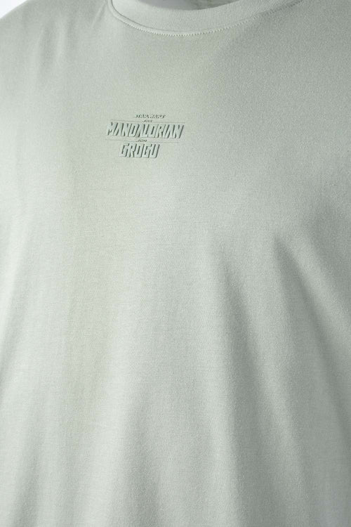 CAMISETA DE MANDALORIAN REGULAR FIT VERDE PARA HOMBRE