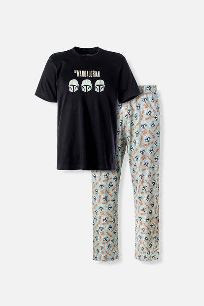 PIJAMA DE MANDALORIAN CON PANTALON LARGO PARA HOMBRE