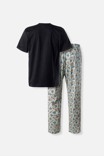 PIJAMA DE MANDALORIAN CON PANTALON LARGO PARA HOMBRE