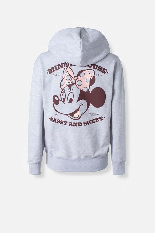 BUZO DE MINNIE MOUSE CON CIERRE PARA MUJER